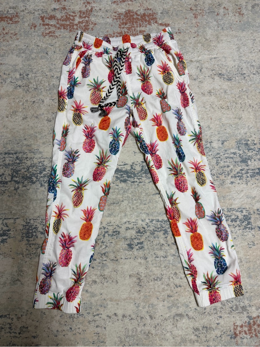 J. Crew x Ratti Seaside Painted Pineapple Jogger Pants for Women